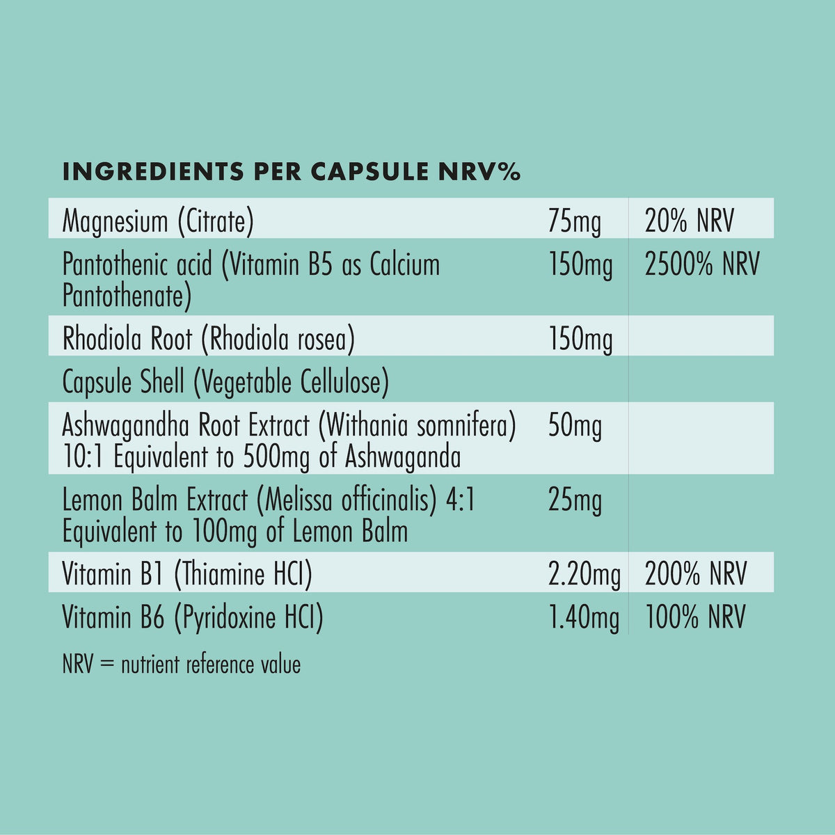 Relax Supplement Natural Herb Remedies